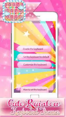 Play Cute Rainbow Keyboard Themes