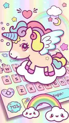 Play Cute Rainbow Unicorn Keyboard
