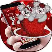 Free play online Cute Red Cup Teddy Bear Theme APK