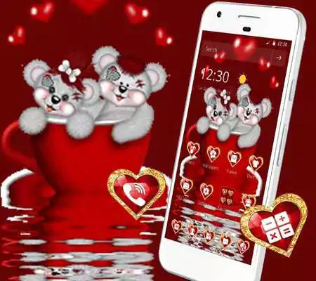 Play Cute Red Cup Teddy Bear Theme