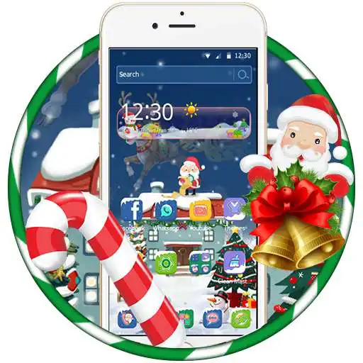 Play Cute santa claus christmas theme APK