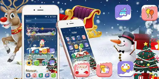 Play Cute santa claus christmas theme  and enjoy Cute santa claus christmas theme with UptoPlay