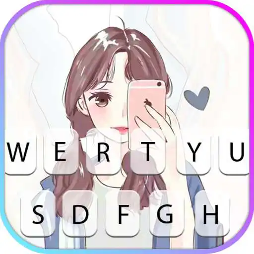 Play Cute Selfie Girl Keyboard Theme APK