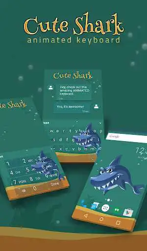 Play Cute Shark Animated Keyboard + Live Wallpaper  and enjoy Cute Shark Animated Keyboard + Live Wallpaper with UptoPlay