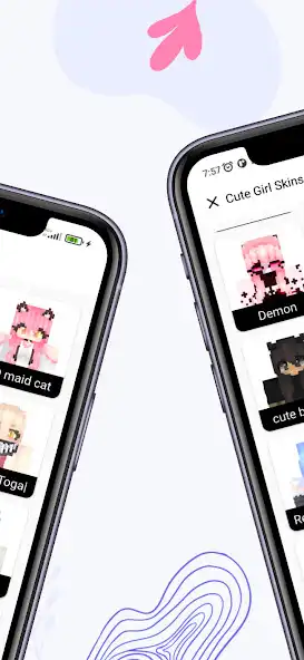 Play Cute Skins Girls for Minecraft as an online game Cute Skins Girls for Minecraft with UptoPlay