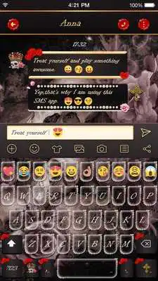 Play Cute Skull Emoji Keyboard Skin