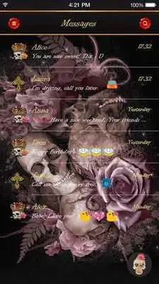 Play Cute Skull Emoji Keyboard Skin