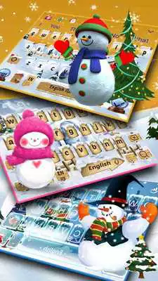 Play Cute Snowman Keyboard Theme