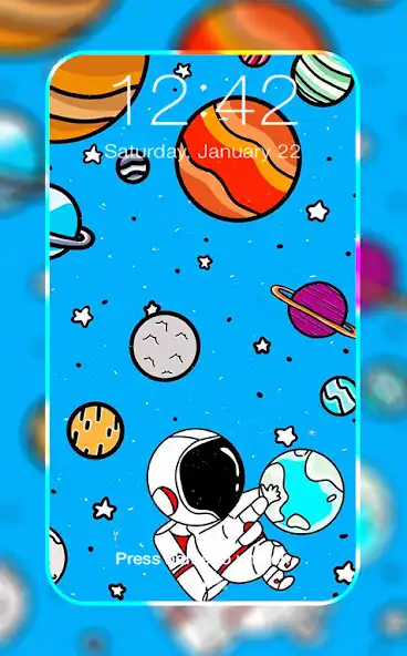 Play Cute Space Wallpaper as an online game Cute Space Wallpaper with UptoPlay