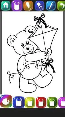Play Cute Teddy Coloring Book
