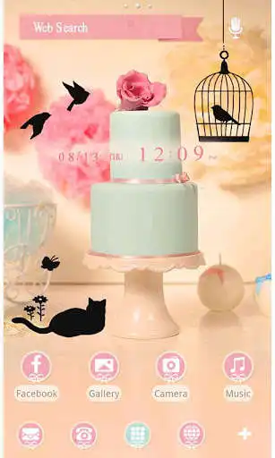 Play Cute Theme-Blue-Green Cake-  and enjoy Cute Theme-Blue-Green Cake- with UptoPlay