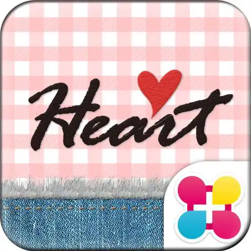 Run free android online Cute Theme-Gingham Heart- APK