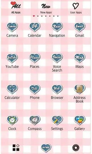 Play APK Cute Theme-Gingham Heart-  and enjoy Cute Theme-Gingham Heart- with UptoPlay jp.co.a_tm.android.plus_gingham_heart