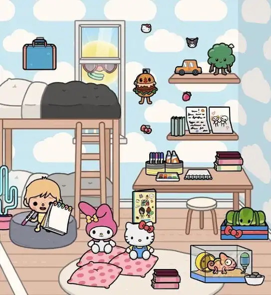 Play Cute Toca Boca House Ideas 4K as an online game Cute Toca Boca House Ideas 4K with UptoPlay