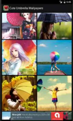 Play Cute Umbrella Wallpapers