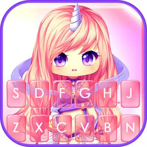 Play Cute Unicorn Girl Keyboard Theme APK