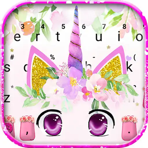 Play Cute Unicorn Girly Keyboard Theme APK