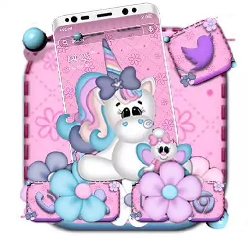 Play Cute Unicorn Launcher Theme APK