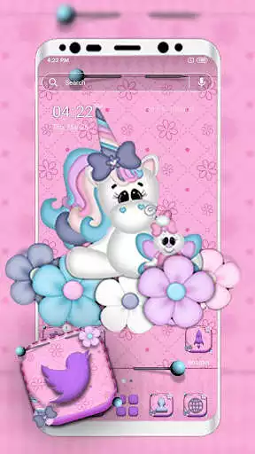 Play Cute Unicorn Launcher Theme  and enjoy Cute Unicorn Launcher Theme with UptoPlay