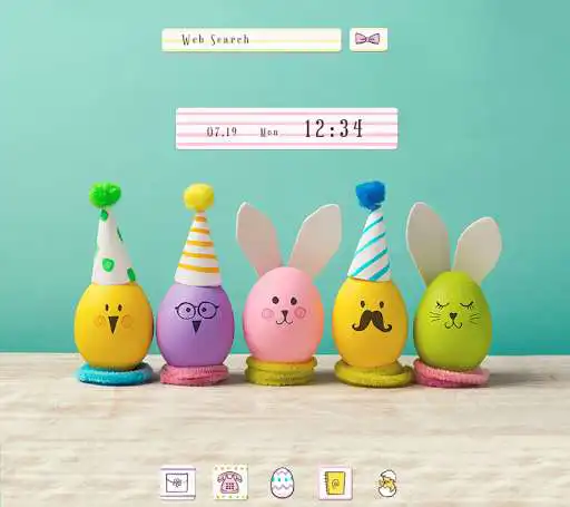 Play APK Cute Wallpaper Easter Party Theme  and enjoy Cute Wallpaper Easter Party Theme with UptoPlay jp.co.a_tm.android.plus_easter_party