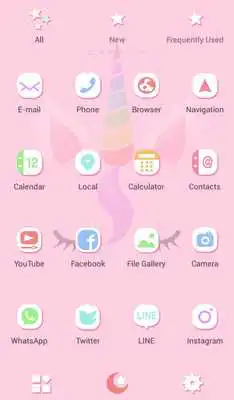 Play Cute Wallpaper Fairy Tale Unicorn Face Theme