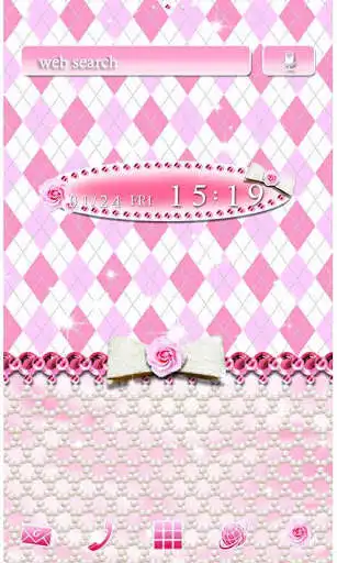 Play Cute Wallpaper Pink Argyle