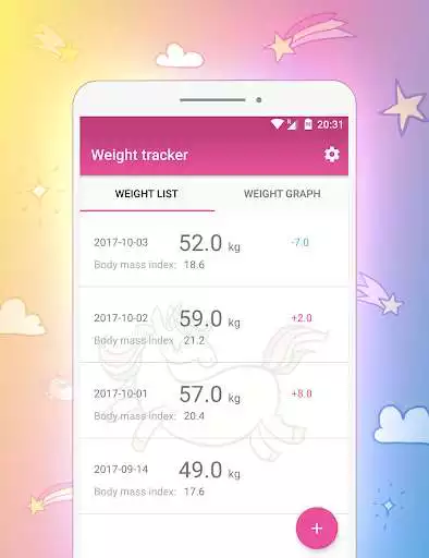 Play APK Cute weight tracker  and enjoy Cute weight tracker with UptoPlay com.gmail.travelcroco.weighttracker
