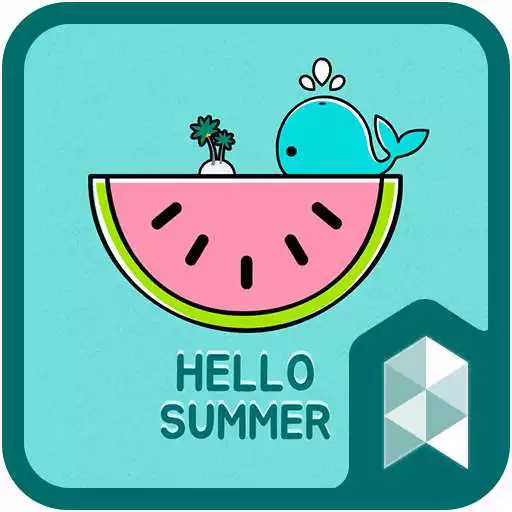 Free play online Cute whale summer Launcher theme  APK