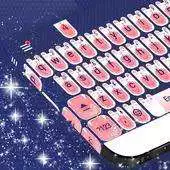 Free play online Cute White Cat Keyboard APK