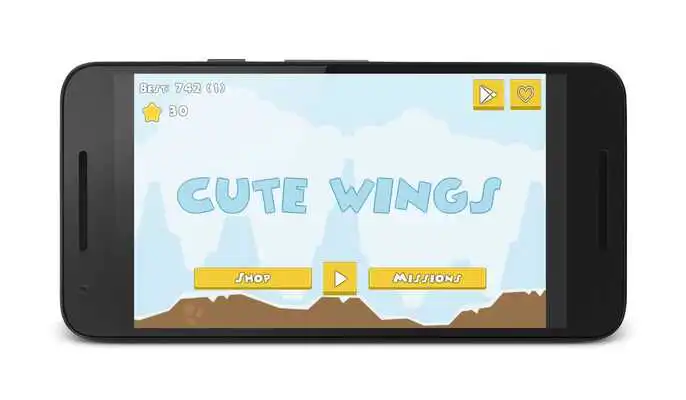 Play Cute Wings - 2D Platform Game