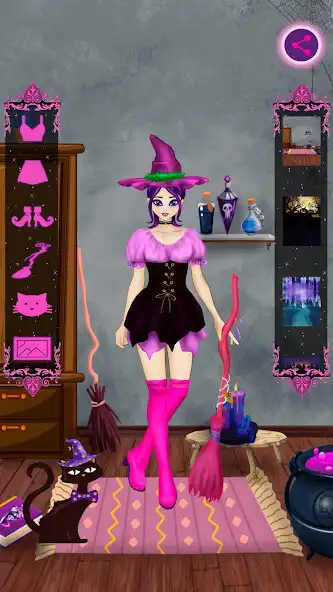 Play Cute witches  and enjoy Cute witches with UptoPlay