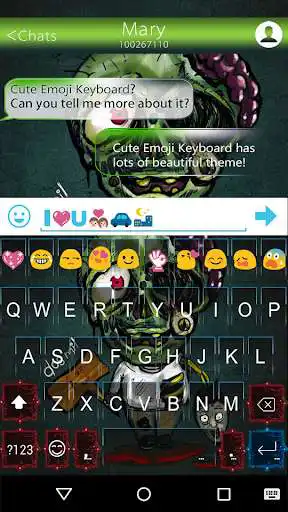 Play APK Cute Zombie Emoji Keyboard Theme  and enjoy Cute Zombie Emoji Keyboard Theme with UptoPlay emoji.keyboard.emoticonkeyboard