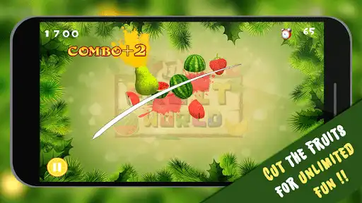 Play Cut Fruit World 3D - FruitSlice Fun as an online game Cut Fruit World 3D - FruitSlice Fun with UptoPlay