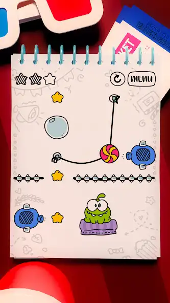 Cut the Rope Doodle online game with UptoPlay