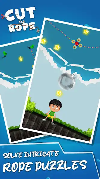 Play Cut The Rope - Rope Puzzle as an online game Cut The Rope - Rope Puzzle with UptoPlay