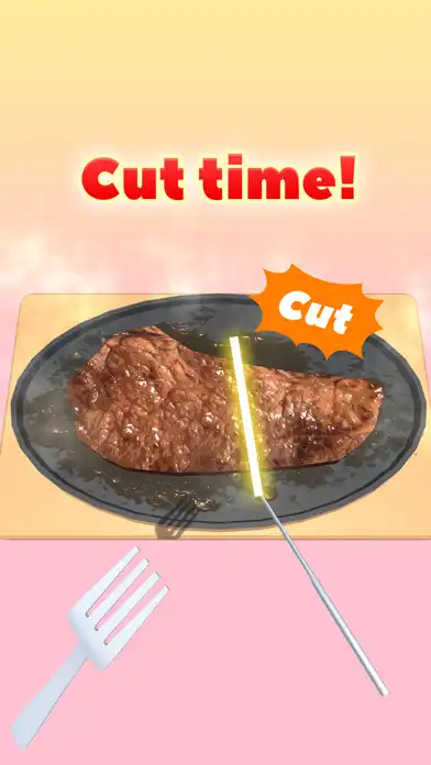 Play Cut The Steak as an online game Cut The Steak with UptoPlay