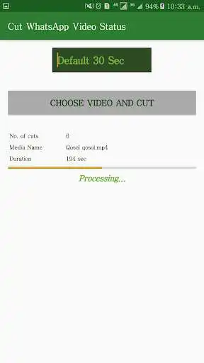 Play Cut Video for WhatsApp Status as an online game Cut Video for WhatsApp Status with UptoPlay