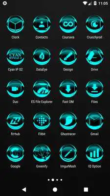 Play Cyan Icon Pack Style 2 ✨Free✨