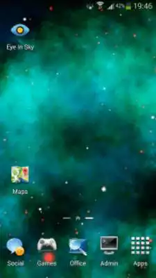 Play Cyan Nebula Live Wallpaper