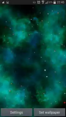 Play Cyan Nebula Live Wallpaper