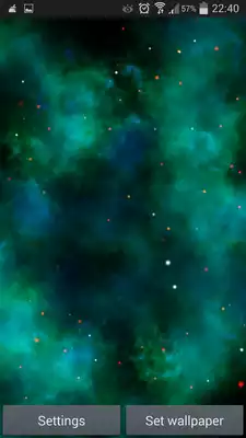 Play Cyan Nebula Live Wallpaper