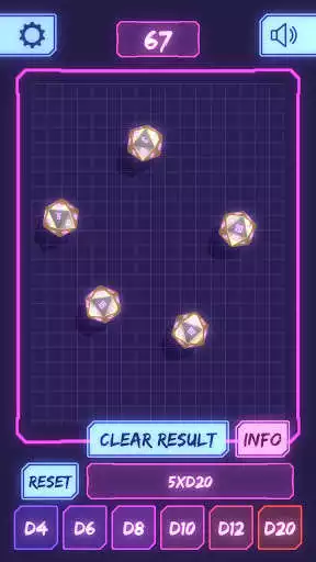 Play Cyber Dice - 3D Dice Roller as an online game Cyber Dice - 3D Dice Roller with UptoPlay