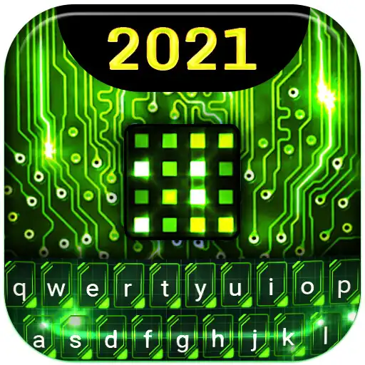 Play Cyber Green Wallpaper Keyboard APK