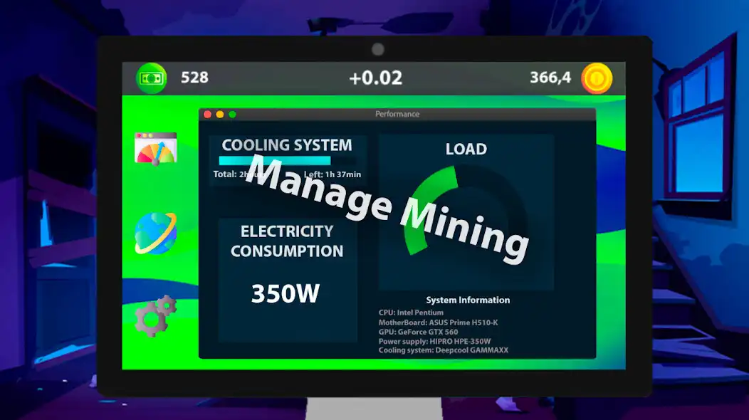 Play Cyber Mining Crypto Simulator  and enjoy Cyber Mining Crypto Simulator with UptoPlay