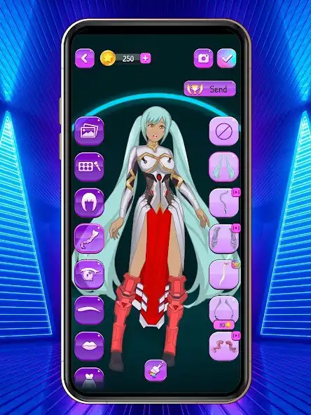 Play Cyberpunk Anime Dress Up Game as an online game Cyberpunk Anime Dress Up Game with UptoPlay