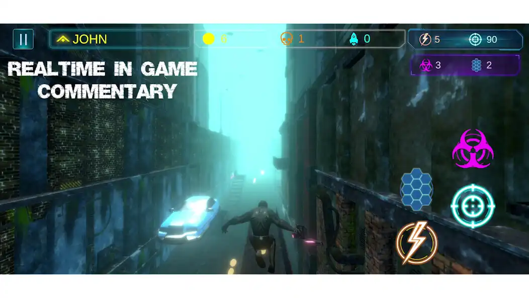 Play Cyberpunk Runner® as an online game Cyberpunk Runner® with UptoPlay