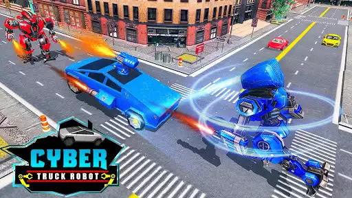 Play Cyber Robot Truck Transform: Robot Hero as an online game Cyber Robot Truck Transform: Robot Hero with UptoPlay