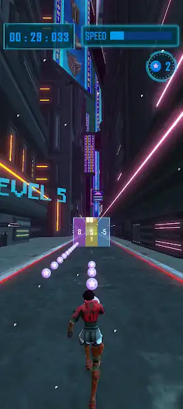 Play Cyber Runner - Synthwave City as an online game Cyber Runner - Synthwave City with UptoPlay