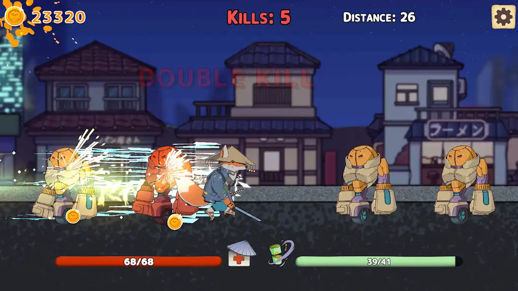 Play Cyber Samurai - Tap to Slash as an online game Cyber Samurai - Tap to Slash with UptoPlay