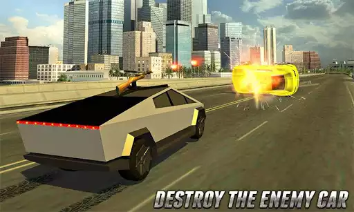 Play Cybertruck Driver - Bulletproof Cyber Truck Battle as an online game Cybertruck Driver - Bulletproof Cyber Truck Battle with UptoPlay